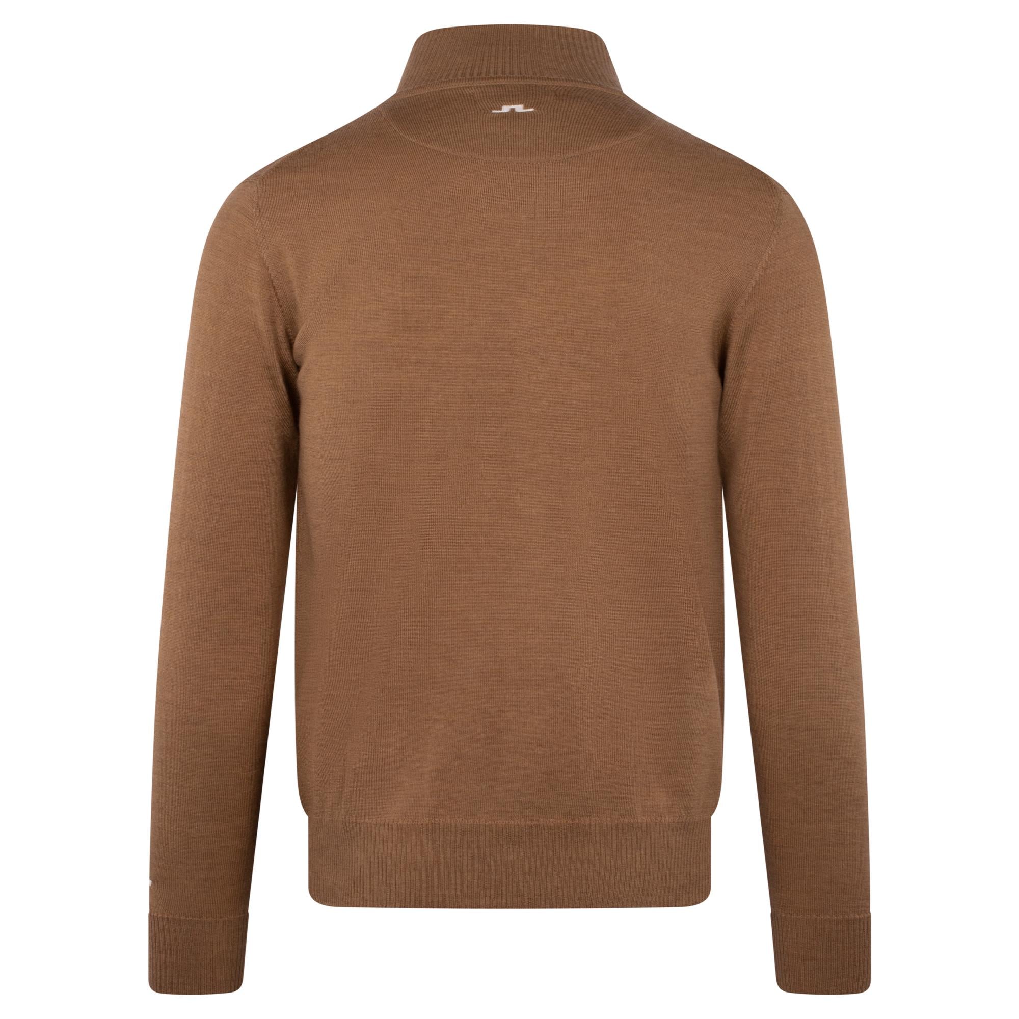 J Lindeberg Kian Tour Merino Mens Sweater Tigers Eye